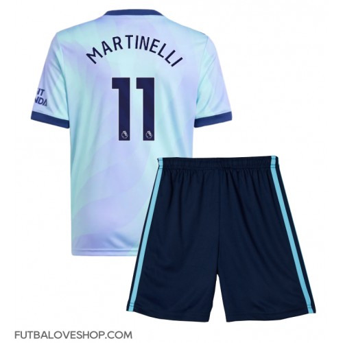 Dres Arsenal Gabriel Martinelli #11 Tretina pre deti 2024-25 Krátky Rukáv (+ trenírky)